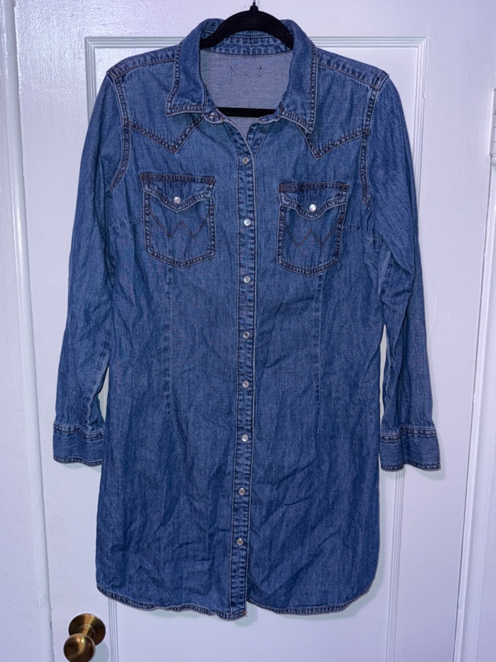 Wrangler Button Shirt Dress